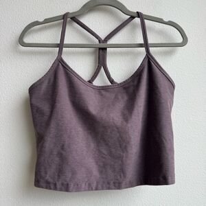 BEYOND YOGA Spacedye Cropped Tank Racerback Brown Purple Size Large?